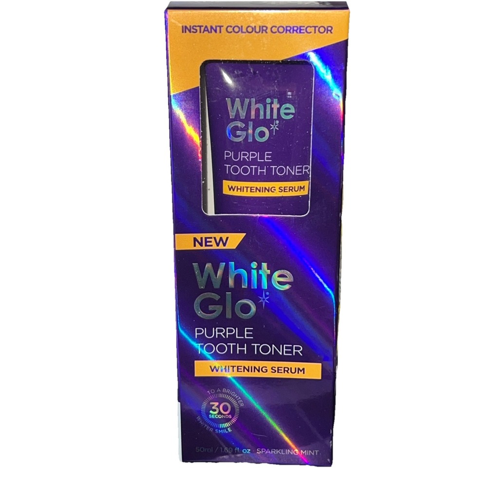 White Glo Purple Tooth Toner Whitening Serum Colour Corrector 1.69oz 06/2029‎